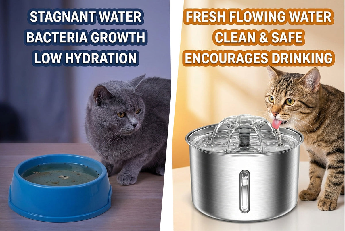 pet fountain stainless steel