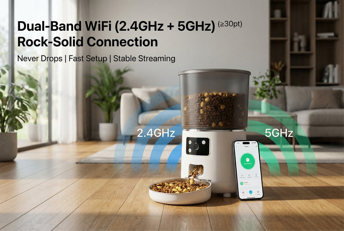 2.4GHz vs 5GHz Smart Pet Feeders