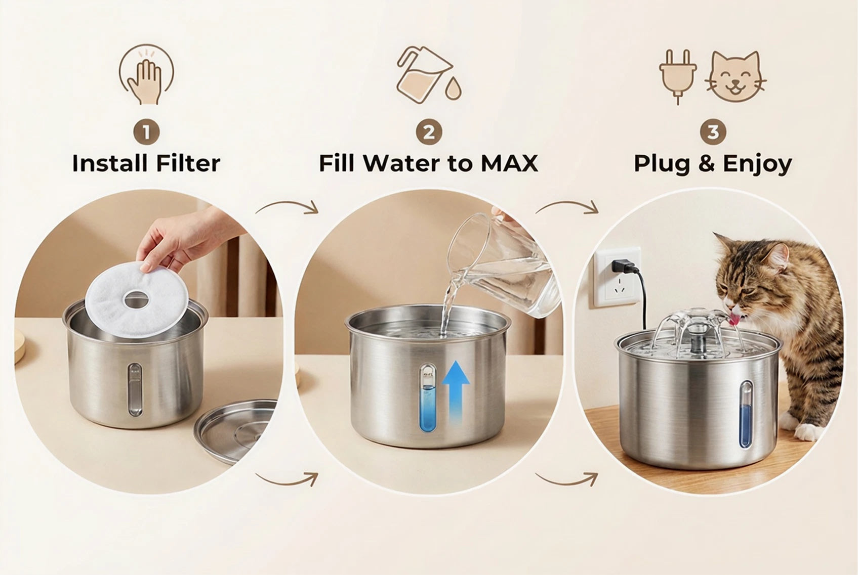 pet water fountains