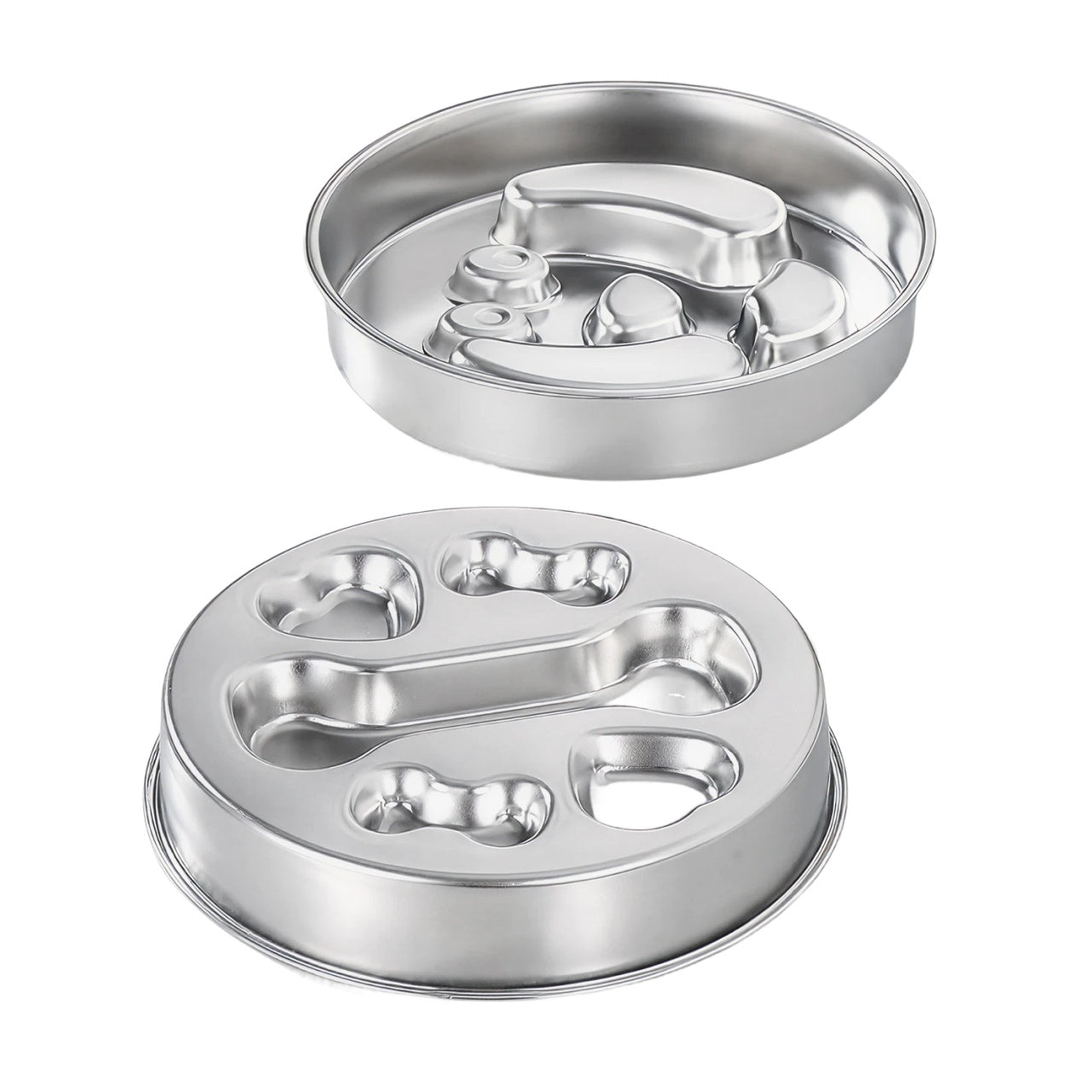 MUERIS 2-in-1 Stainless Steel Slow Feeder Bowl